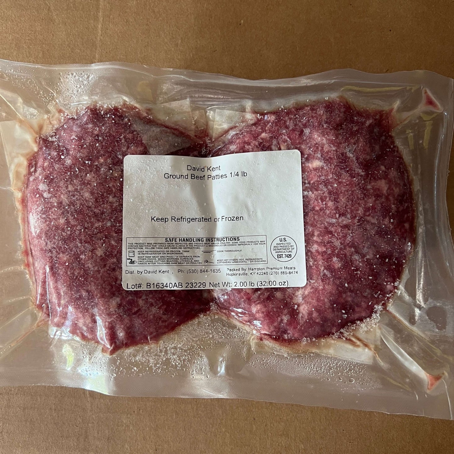 Beef Chuck Homestyle Burgers