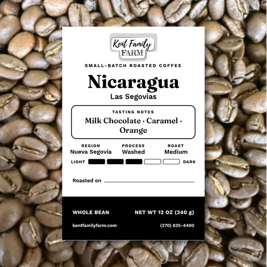Nicaragua Las Segovias – Washed, Medium Roast